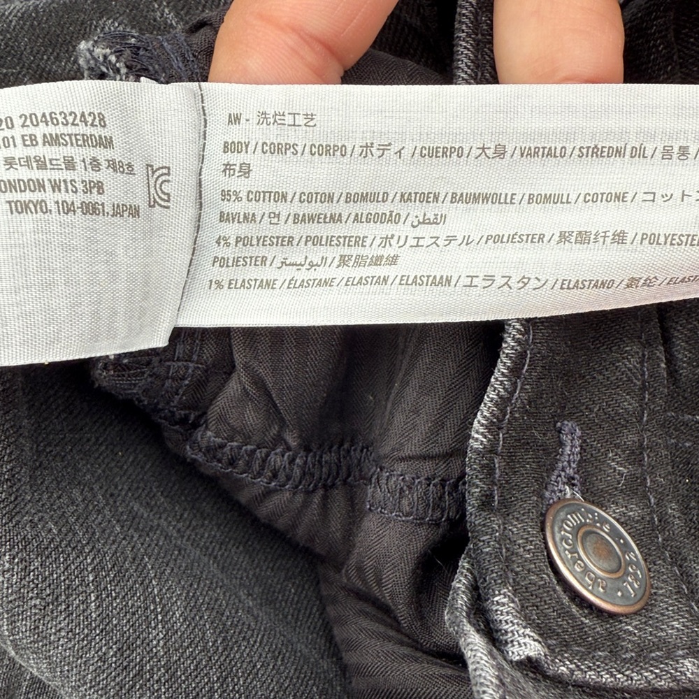 Abercrombie Kids Black Denim Shorts - Picture 5 of 5